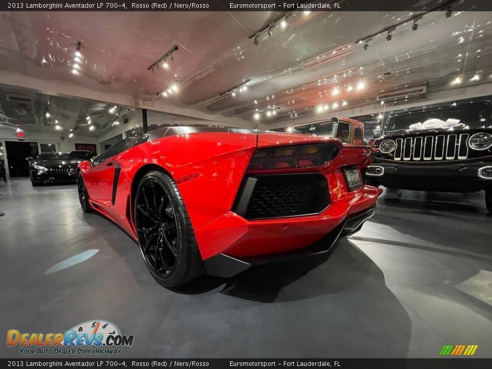 2013 Lamborghini Aventador LP 700-4 Rosso (Red) / Nero/Rosso Photo #9