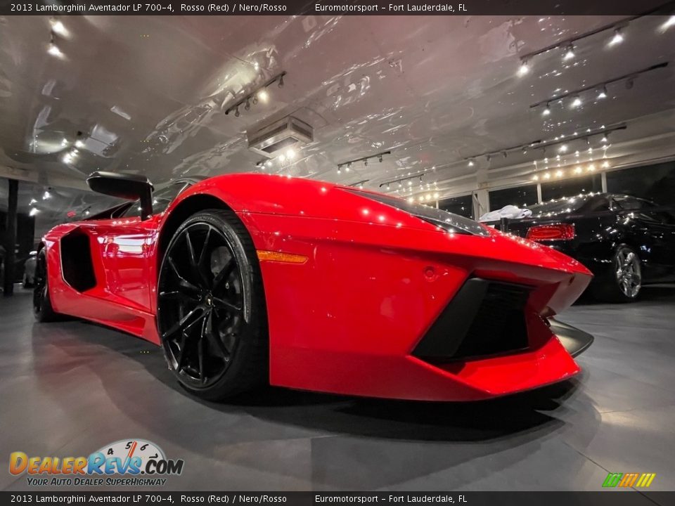 2013 Lamborghini Aventador LP 700-4 Rosso (Red) / Nero/Rosso Photo #10