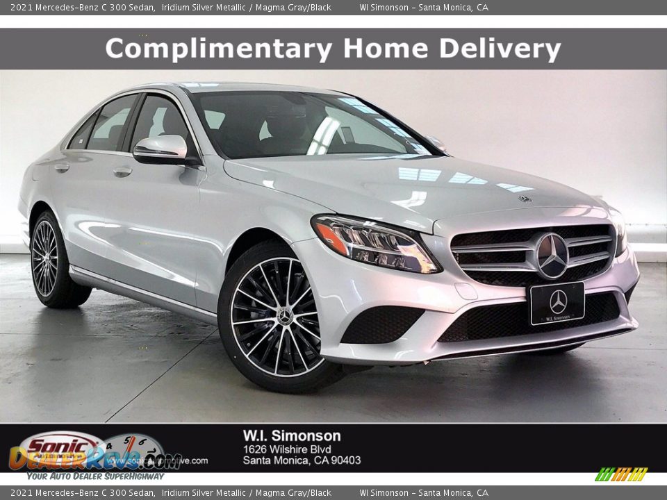 2021 Mercedes-Benz C 300 Sedan Iridium Silver Metallic / Magma Gray/Black Photo #1