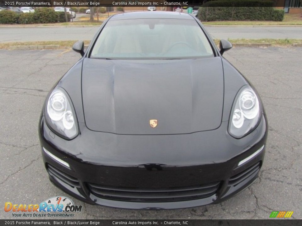 2015 Porsche Panamera Black / Black/Luxor Beige Photo #5