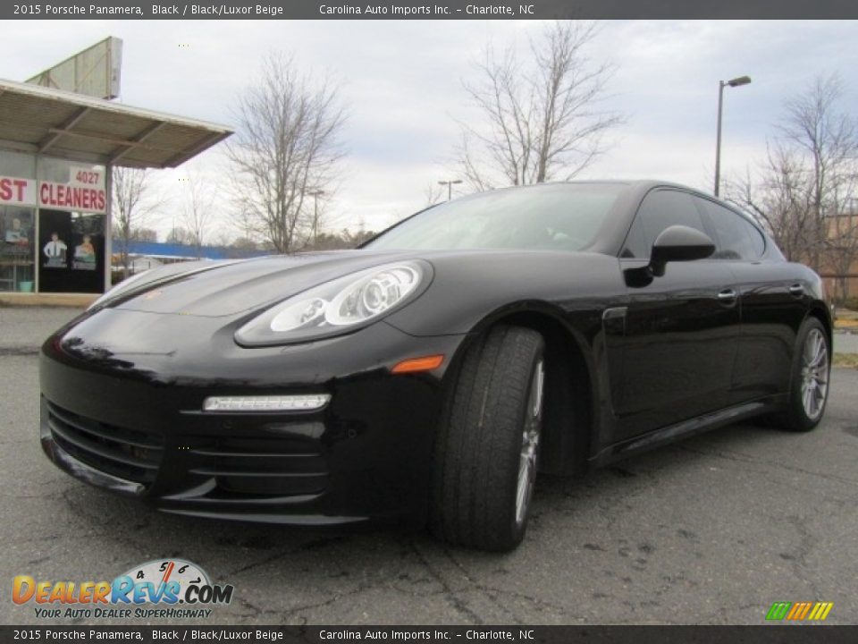 2015 Porsche Panamera Black / Black/Luxor Beige Photo #6