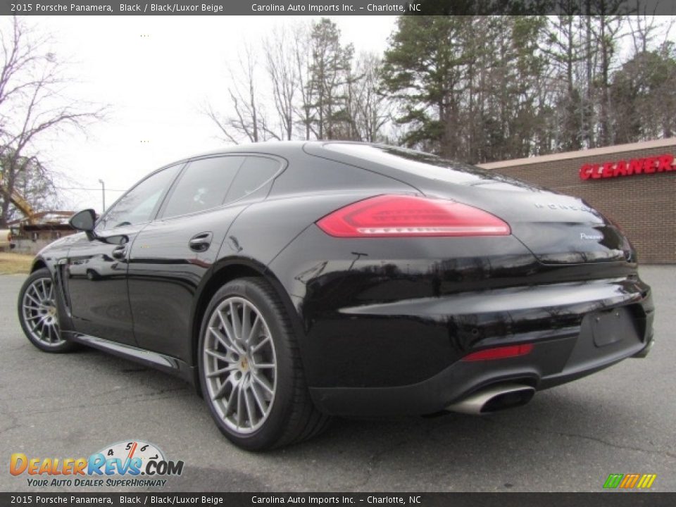 2015 Porsche Panamera Black / Black/Luxor Beige Photo #8