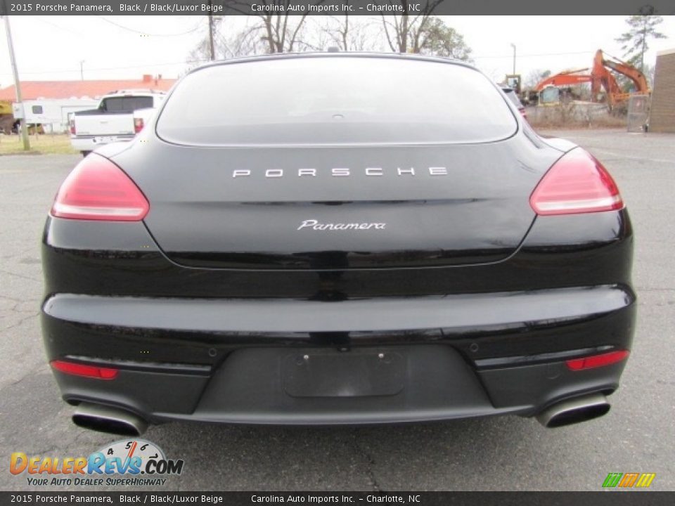 2015 Porsche Panamera Black / Black/Luxor Beige Photo #9