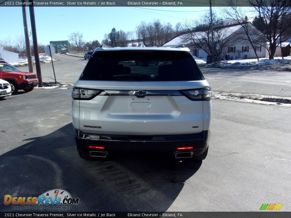 2021 Chevrolet Traverse Premier Silver Ice Metallic / Jet Black Photo #3