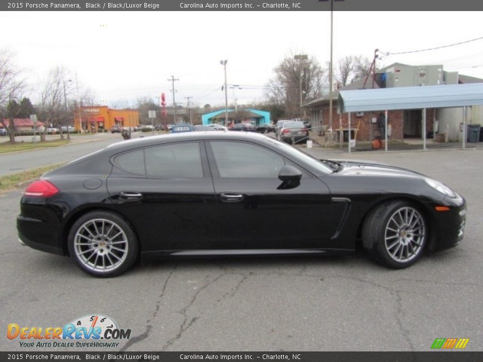 2015 Porsche Panamera Black / Black/Luxor Beige Photo #11