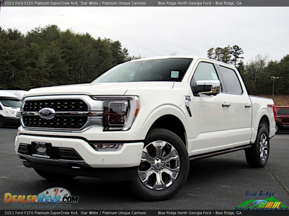 2021 Ford F150 Platinum SuperCrew 4x4 Star White / Platinum Unique Carmelo Photo #1