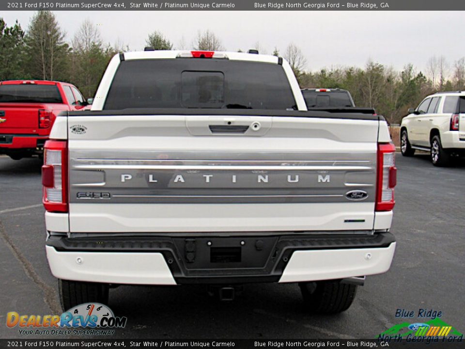 2021 Ford F150 Platinum SuperCrew 4x4 Star White / Platinum Unique Carmelo Photo #4