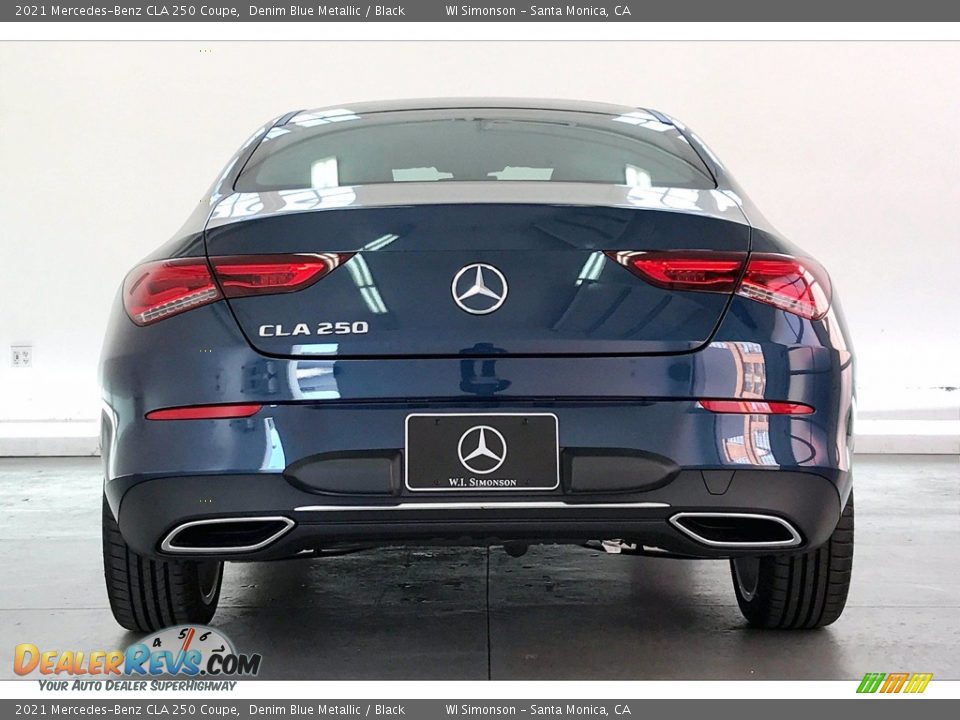 2021 Mercedes-Benz CLA 250 Coupe Denim Blue Metallic / Black Photo #3
