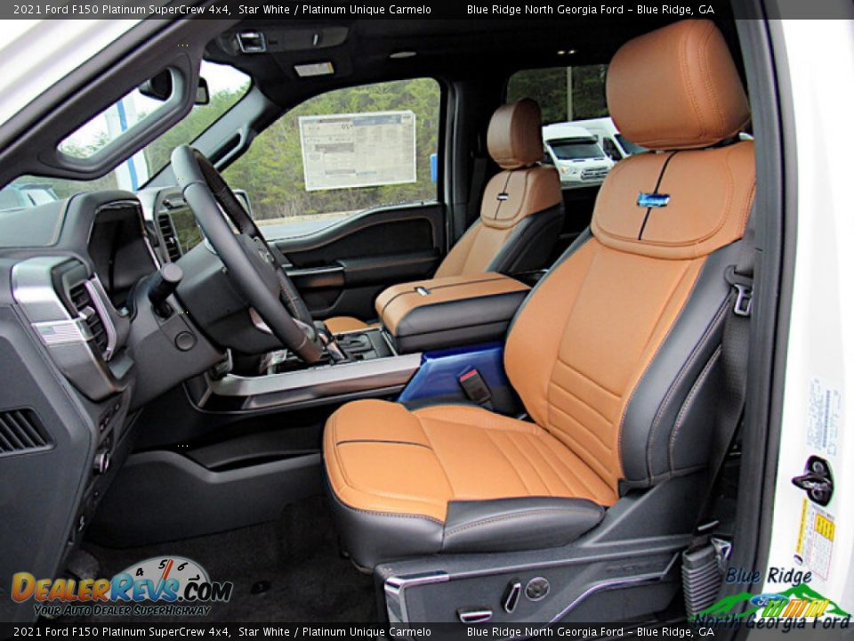 Front Seat of 2021 Ford F150 Platinum SuperCrew 4x4 Photo #9