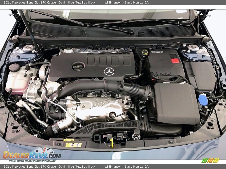 2021 Mercedes-Benz CLA 250 Coupe Denim Blue Metallic / Black Photo #8