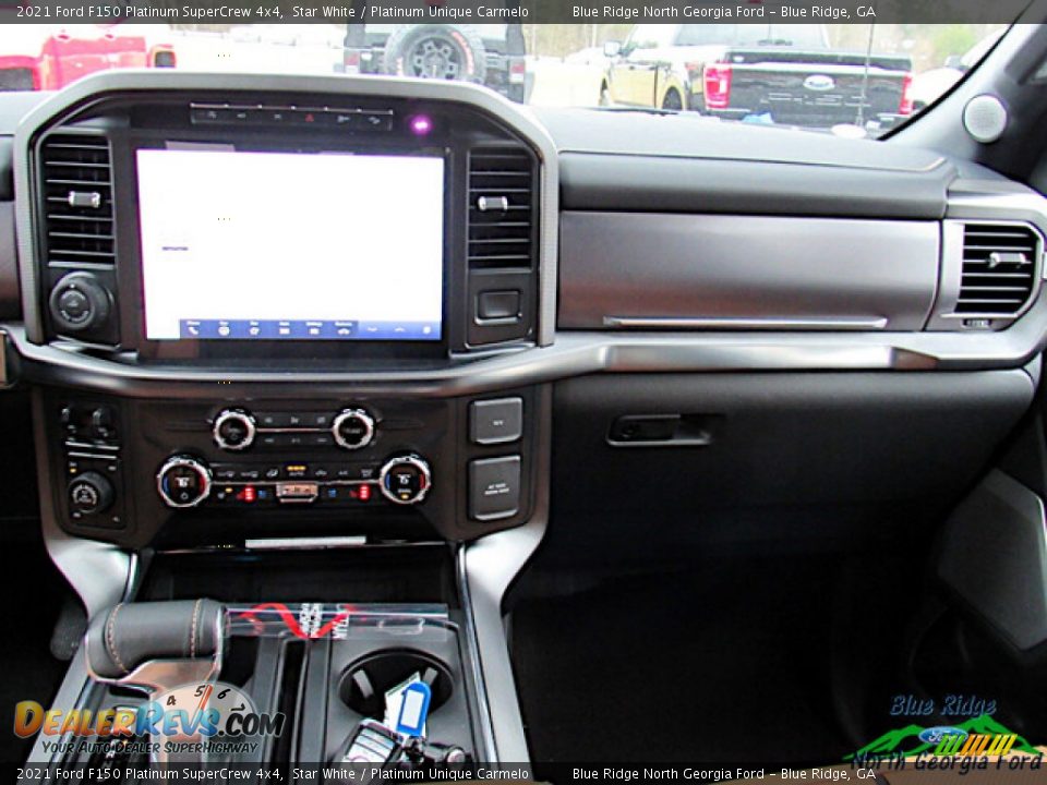 Dashboard of 2021 Ford F150 Platinum SuperCrew 4x4 Photo #14