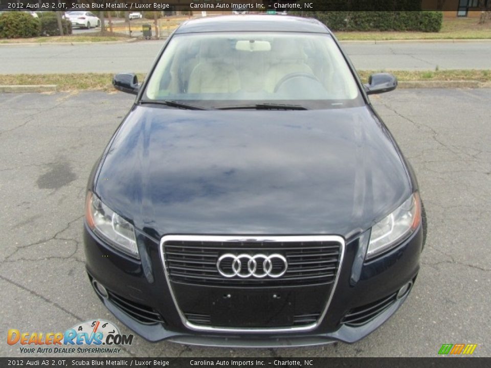 2012 Audi A3 2.0T Scuba Blue Metallic / Luxor Beige Photo #5