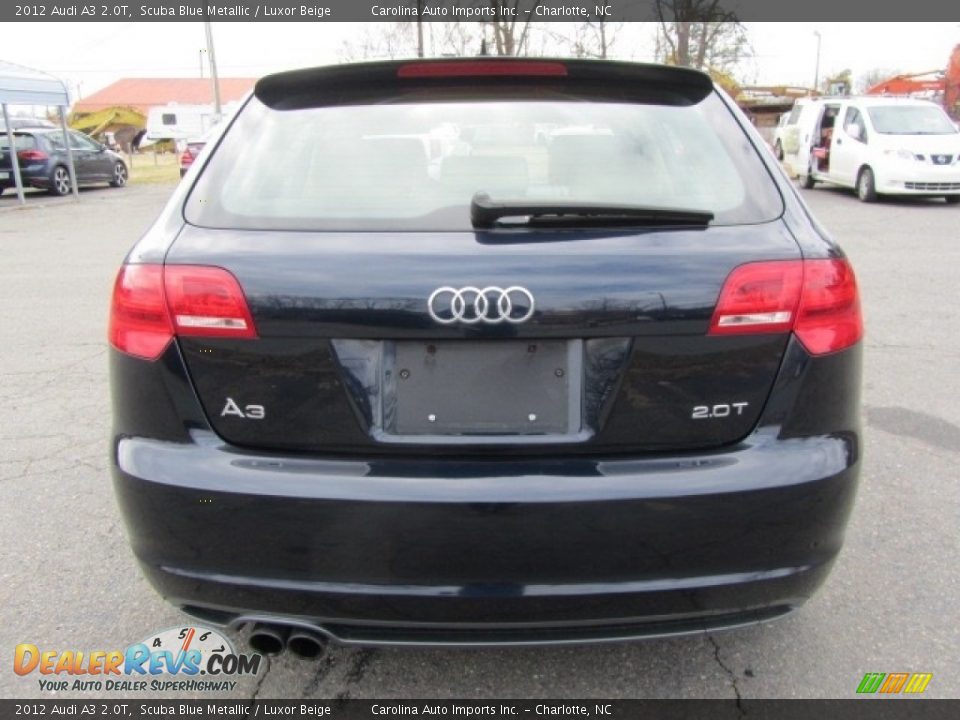 2012 Audi A3 2.0T Scuba Blue Metallic / Luxor Beige Photo #9