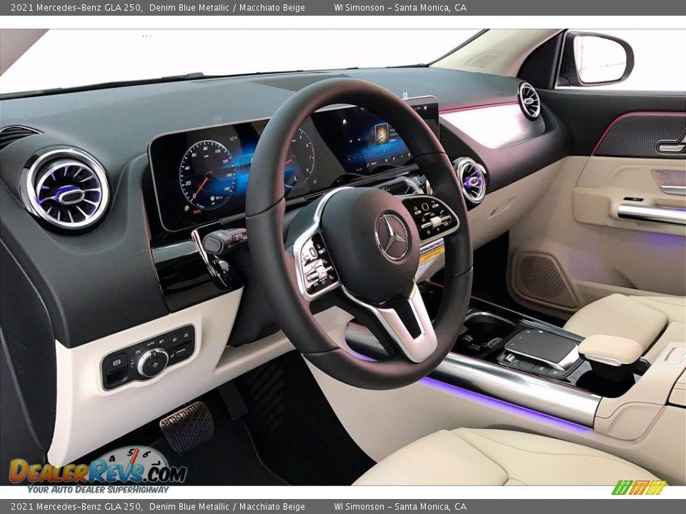 2021 Mercedes-Benz GLA 250 Denim Blue Metallic / Macchiato Beige Photo #4
