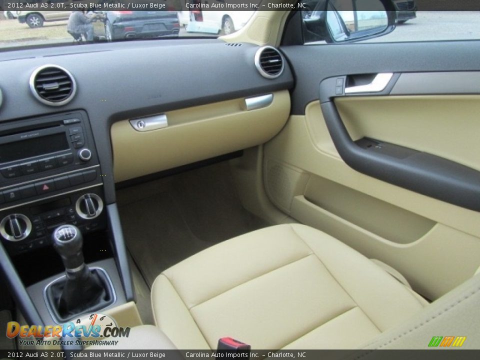 2012 Audi A3 2.0T Scuba Blue Metallic / Luxor Beige Photo #14