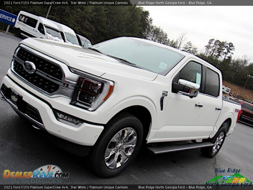 2021 Ford F150 Platinum SuperCrew 4x4 Star White / Platinum Unique Carmelo Photo #27