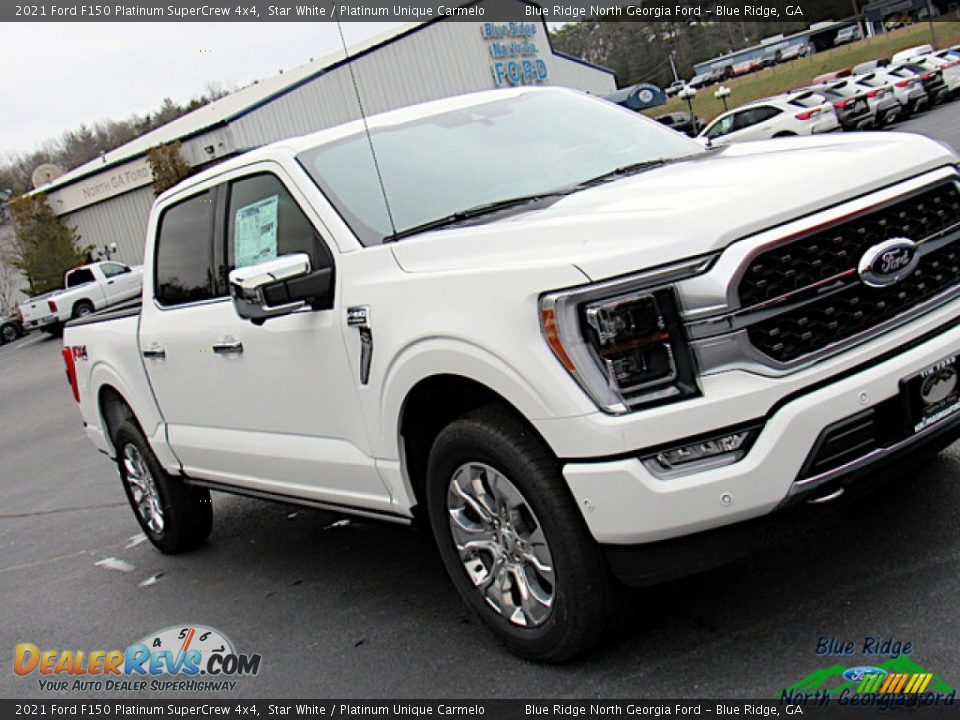 2021 Ford F150 Platinum SuperCrew 4x4 Star White / Platinum Unique Carmelo Photo #28