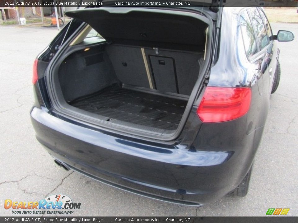 2012 Audi A3 2.0T Scuba Blue Metallic / Luxor Beige Photo #20