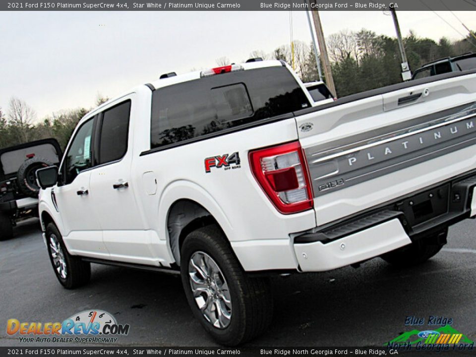 2021 Ford F150 Platinum SuperCrew 4x4 Star White / Platinum Unique Carmelo Photo #30