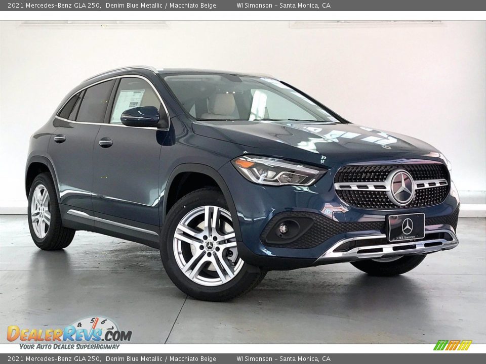 2021 Mercedes-Benz GLA 250 Denim Blue Metallic / Macchiato Beige Photo #12