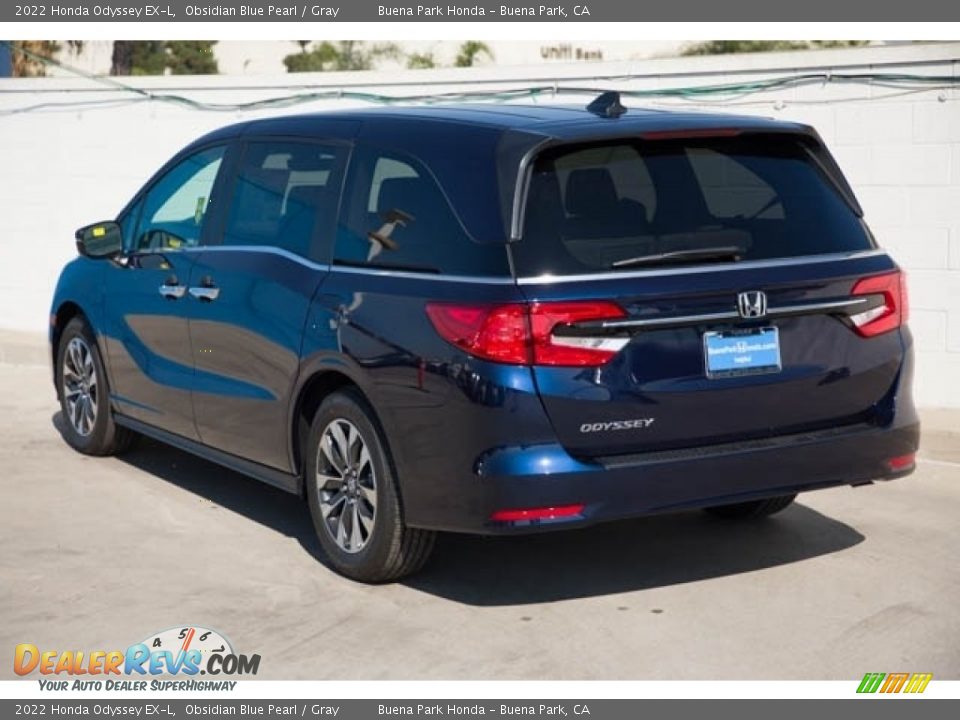 2022 Honda Odyssey EX-L Obsidian Blue Pearl / Gray Photo #2