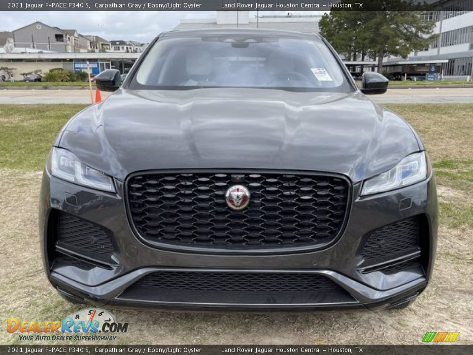 2021 Jaguar F-PACE P340 S Carpathian Gray / Ebony/Light Oyster Photo #10