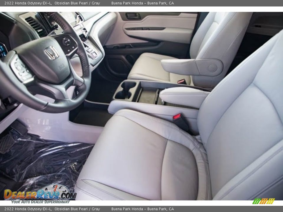 2022 Honda Odyssey EX-L Obsidian Blue Pearl / Gray Photo #15