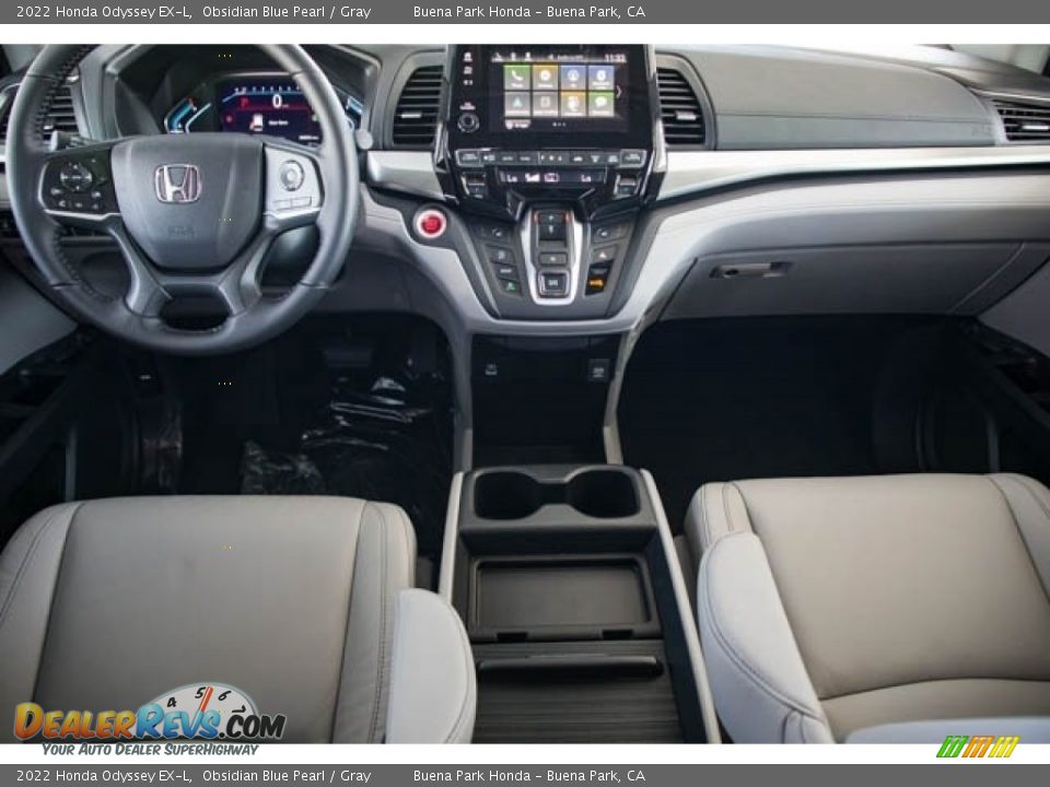 2022 Honda Odyssey EX-L Obsidian Blue Pearl / Gray Photo #17