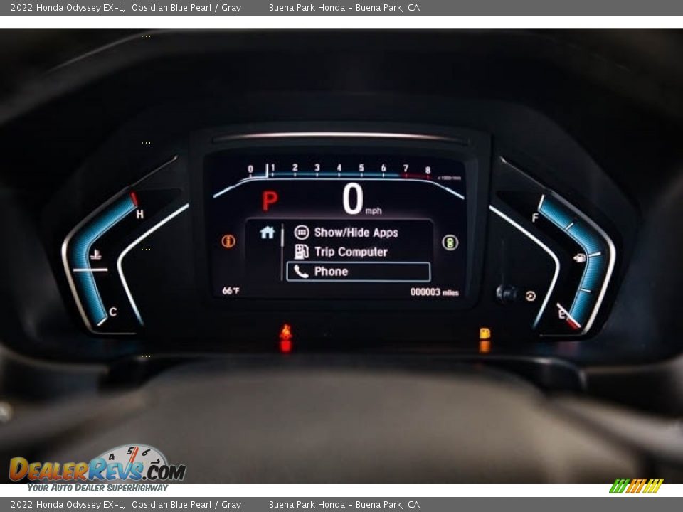 2022 Honda Odyssey EX-L Obsidian Blue Pearl / Gray Photo #18