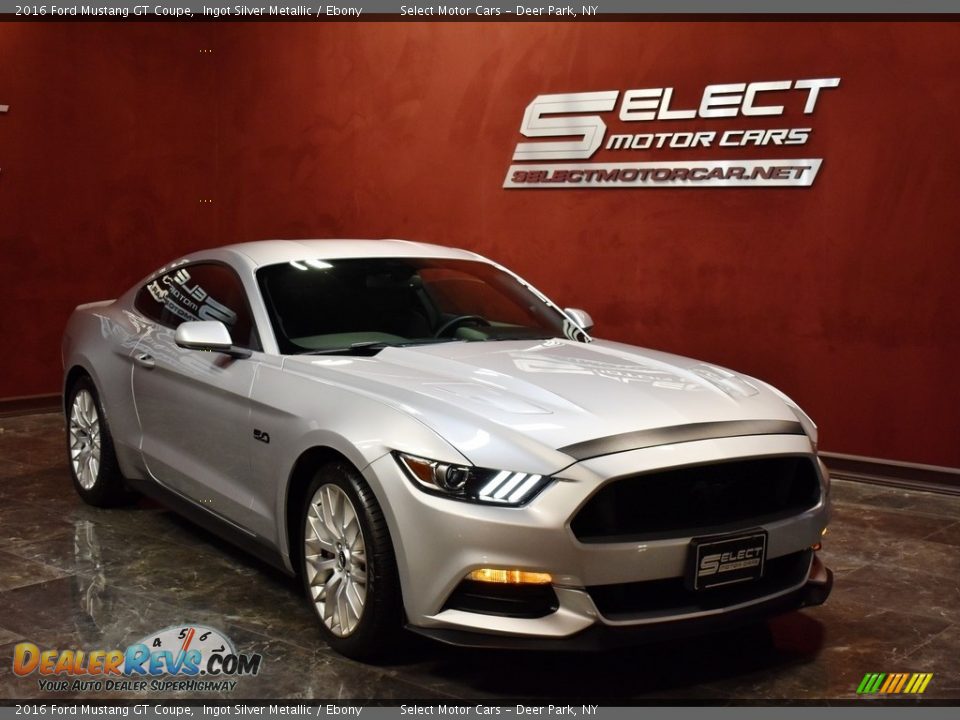 2016 Ford Mustang GT Coupe Ingot Silver Metallic / Ebony Photo #3