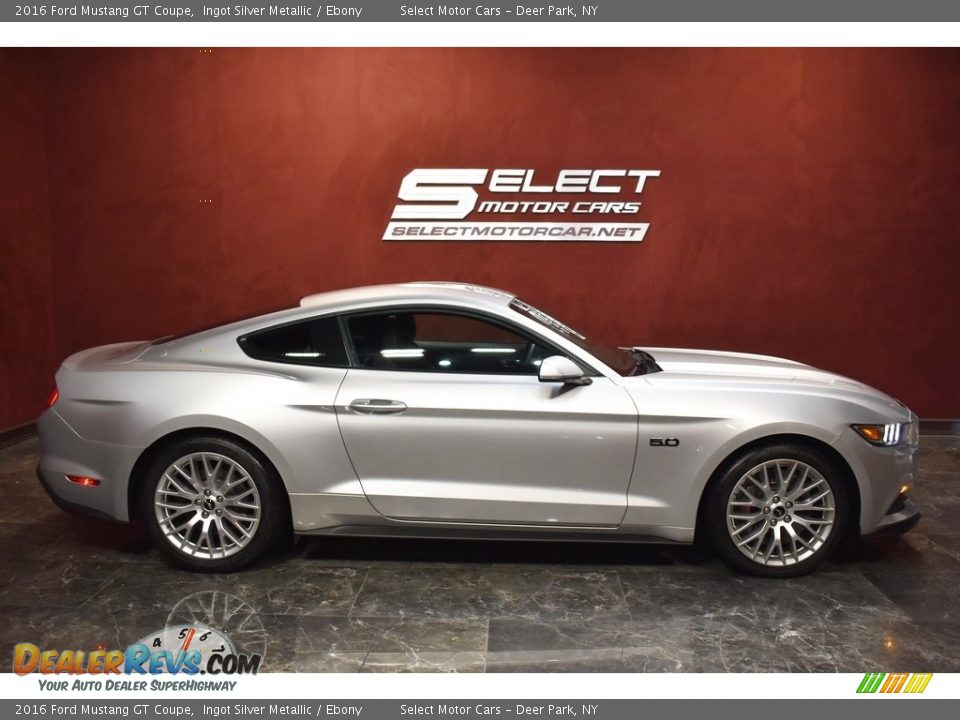 2016 Ford Mustang GT Coupe Ingot Silver Metallic / Ebony Photo #4