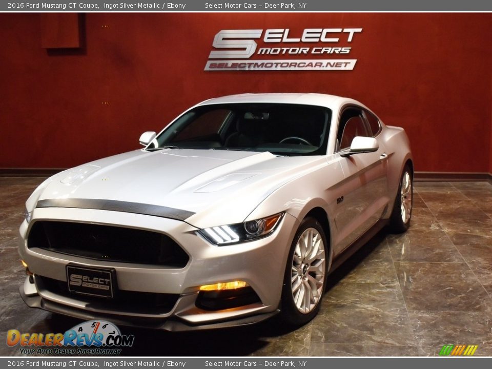 2016 Ford Mustang GT Coupe Ingot Silver Metallic / Ebony Photo #6