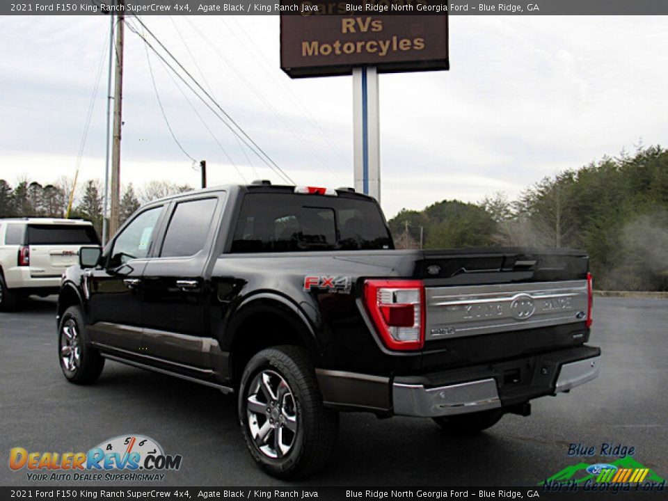 2021 Ford F150 King Ranch SuperCrew 4x4 Agate Black / King Ranch Java Photo #3