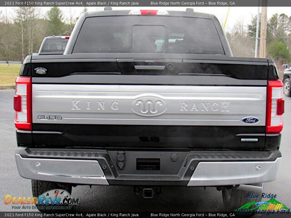 2021 Ford F150 King Ranch SuperCrew 4x4 Agate Black / King Ranch Java Photo #4