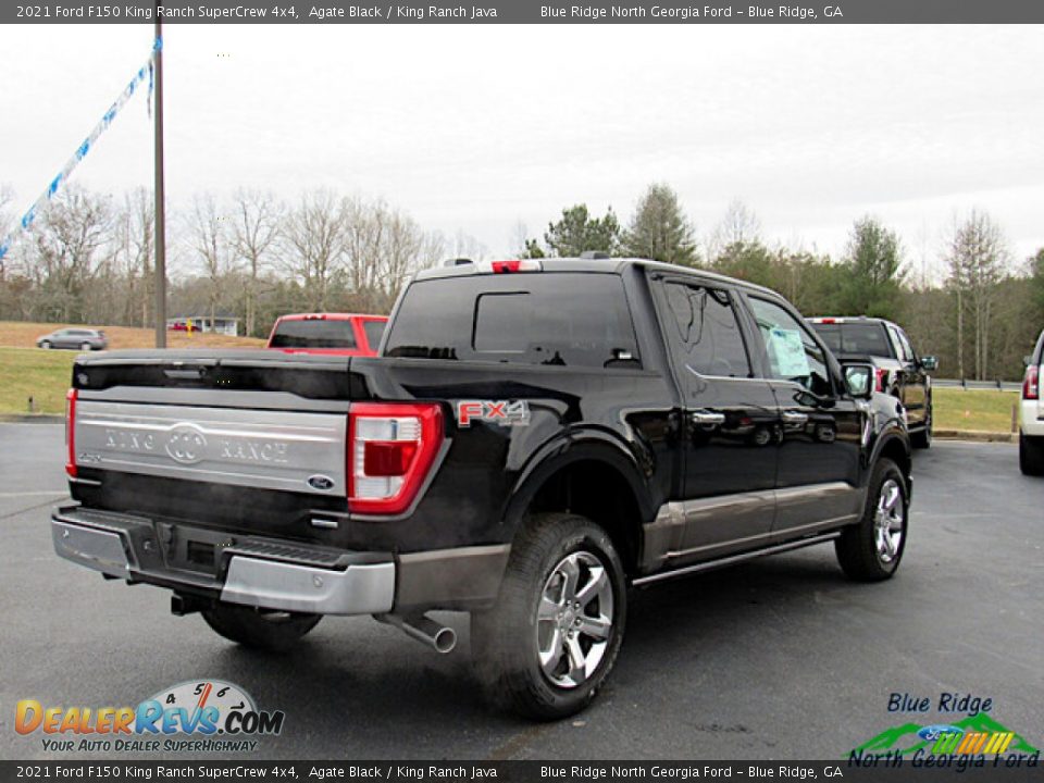 2021 Ford F150 King Ranch SuperCrew 4x4 Agate Black / King Ranch Java Photo #5