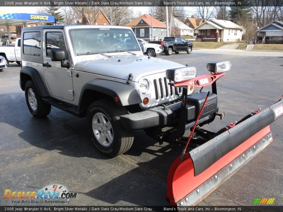 2008 Jeep Wrangler X 4x4 Bright Silver Metallic / Dark Slate Gray/Medium Slate Gray Photo #5