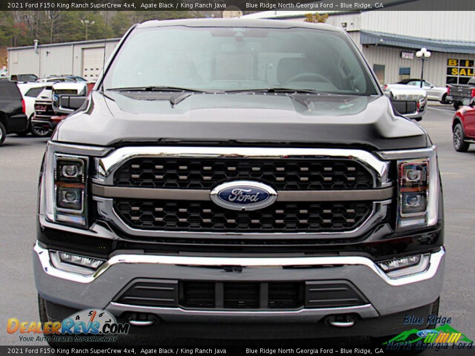 2021 Ford F150 King Ranch SuperCrew 4x4 Agate Black / King Ranch Java Photo #8