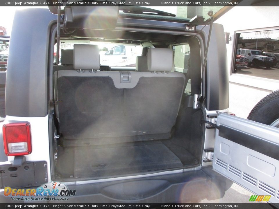 2008 Jeep Wrangler X 4x4 Bright Silver Metallic / Dark Slate Gray/Medium Slate Gray Photo #9