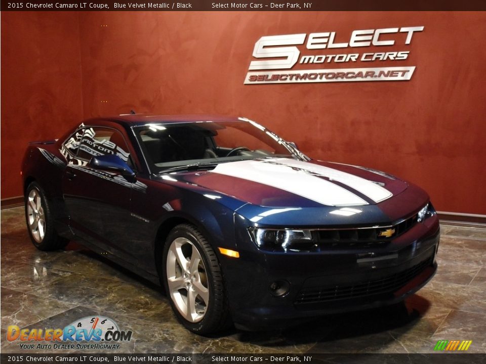 2015 Chevrolet Camaro LT Coupe Blue Velvet Metallic / Black Photo #3