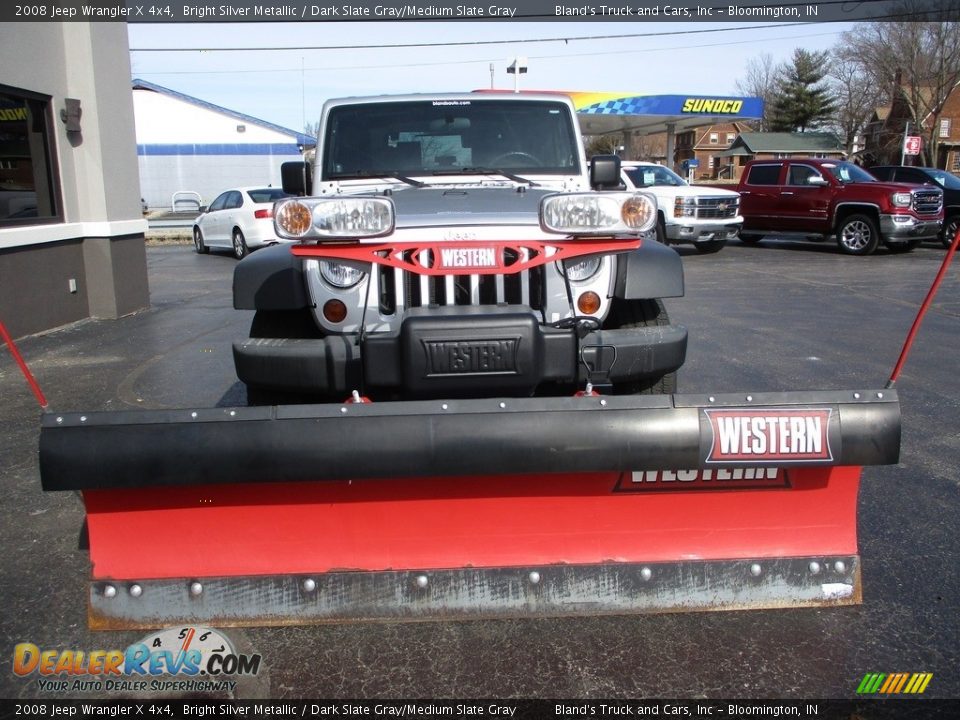 2008 Jeep Wrangler X 4x4 Bright Silver Metallic / Dark Slate Gray/Medium Slate Gray Photo #20