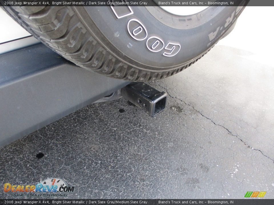 2008 Jeep Wrangler X 4x4 Bright Silver Metallic / Dark Slate Gray/Medium Slate Gray Photo #23