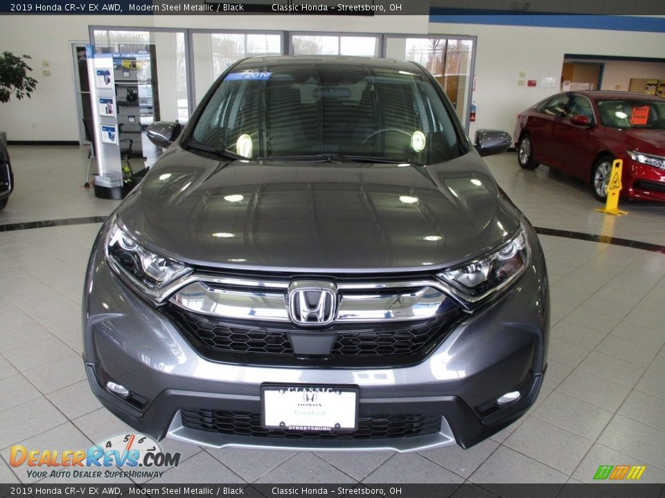 2019 Honda CR-V EX AWD Modern Steel Metallic / Black Photo #2
