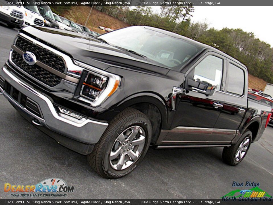 2021 Ford F150 King Ranch SuperCrew 4x4 Agate Black / King Ranch Java Photo #29