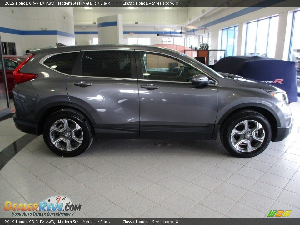 2019 Honda CR-V EX AWD Modern Steel Metallic / Black Photo #4