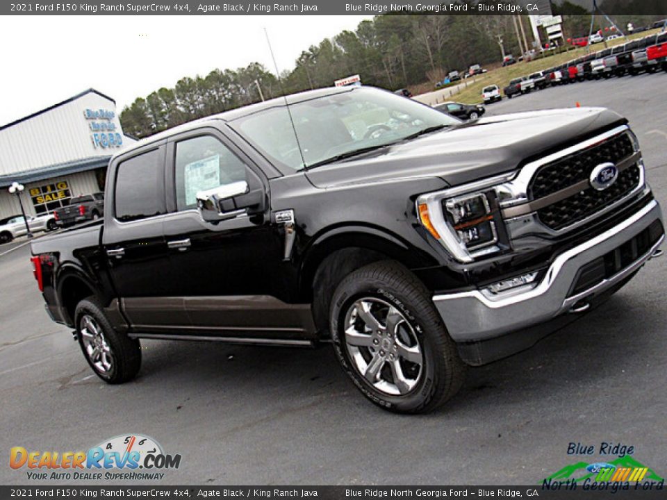 2021 Ford F150 King Ranch SuperCrew 4x4 Agate Black / King Ranch Java Photo #30