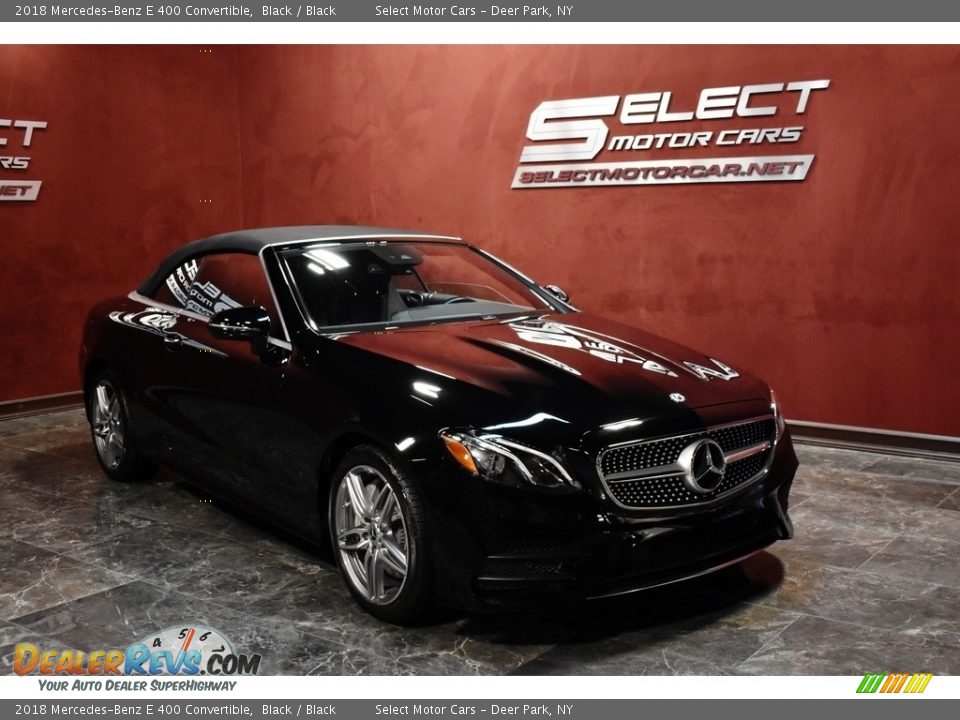 2018 Mercedes-Benz E 400 Convertible Black / Black Photo #3