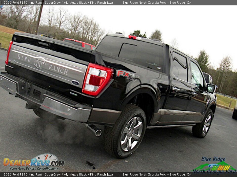 2021 Ford F150 King Ranch SuperCrew 4x4 Agate Black / King Ranch Java Photo #31