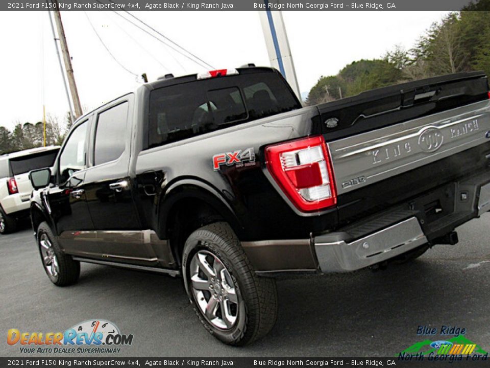 2021 Ford F150 King Ranch SuperCrew 4x4 Agate Black / King Ranch Java Photo #32
