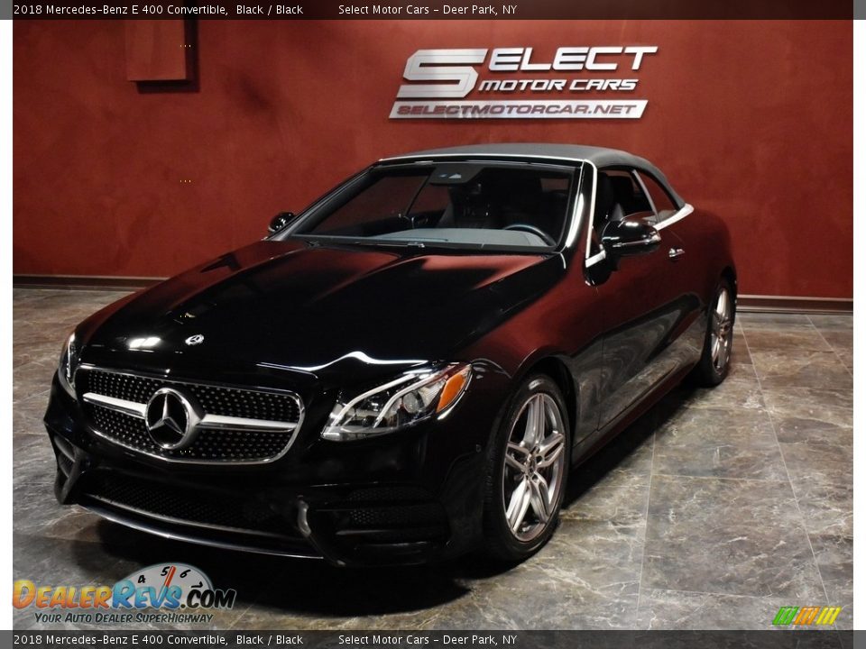 2018 Mercedes-Benz E 400 Convertible Black / Black Photo #5