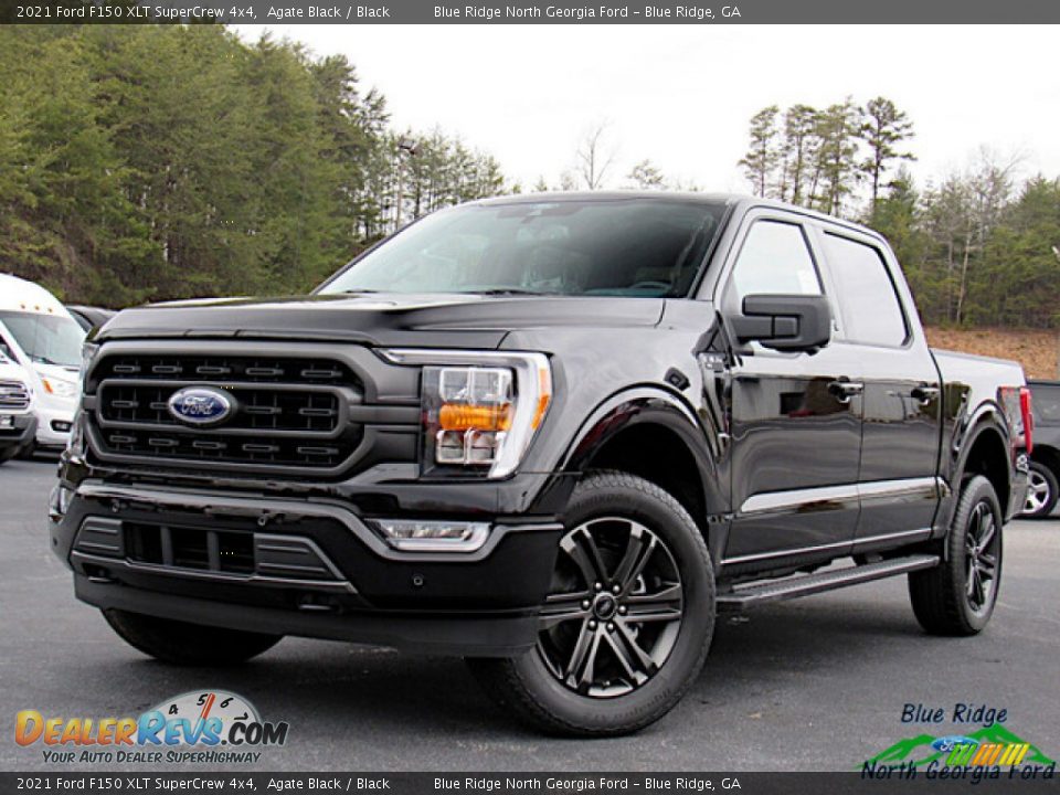 2021 Ford F150 XLT SuperCrew 4x4 Agate Black / Black Photo #1